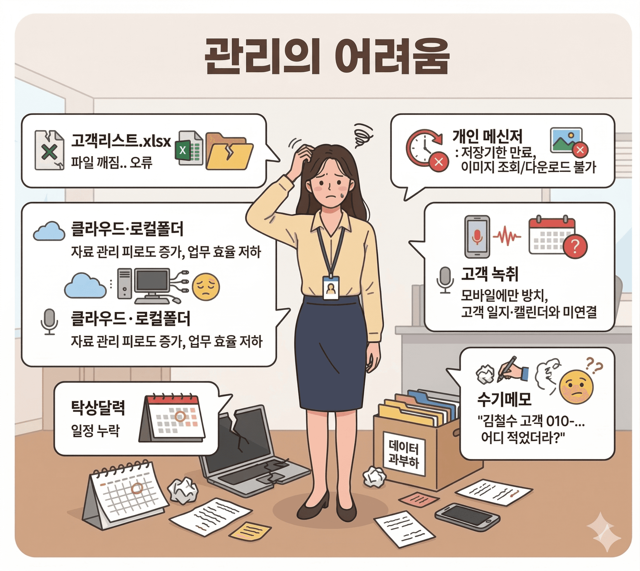 관리의 어려움